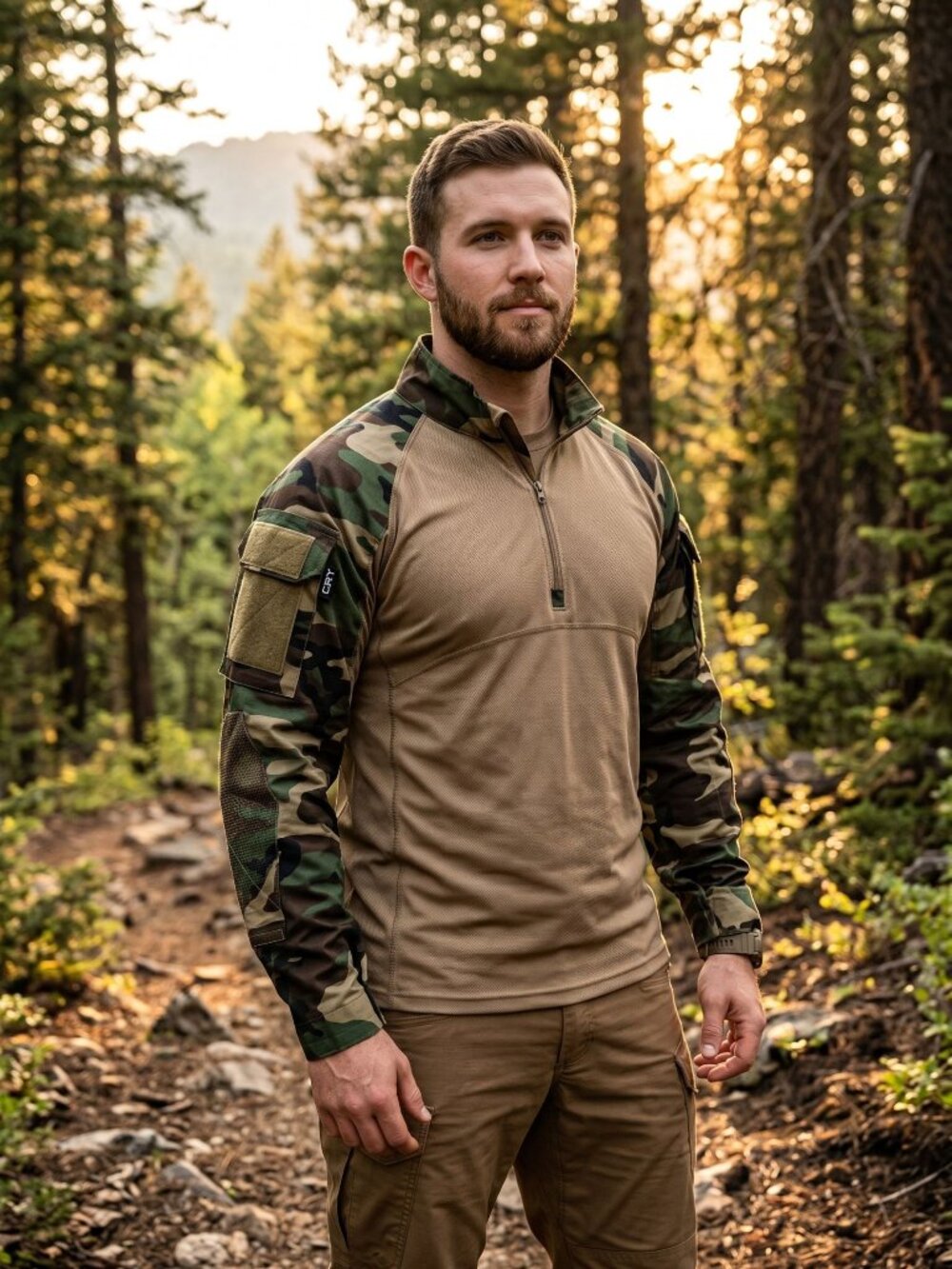 CQR Tactical Series Combat 3XL Long Sleeve Camo Shirt Mens Pullover